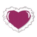 pink heart pillow