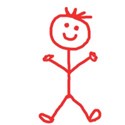 red stick man