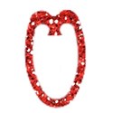 red glitter paper clip