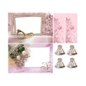 frame pink_butterfly_bells_silver_gems