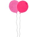 two baloon pink and pink