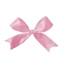 satin bow pink
