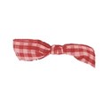 checkered bow red