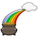 Rainbow Pot o Gold Sticker