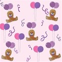 Purple party bear background