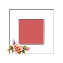 Floral square frame 1