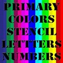 Primary Colors, Stencil Letters