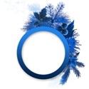 circle dark blue emb