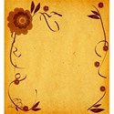 orange flowered background