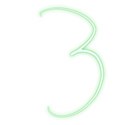 Green-Number-3