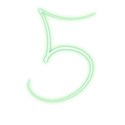 Green-Number-5