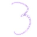 Purple-Number-3