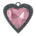 pink silver heart