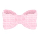 light pink bow ginham