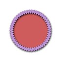 lilac glitter ricrac round frame