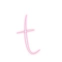 Pink-Lowercase-t