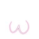 Pink-Lowercase-w