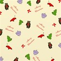 Christmas toy paper bg cream