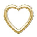 Frilll Heart round Gold