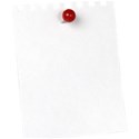 White Pinned Paper