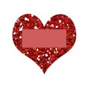 glitter red heart frame