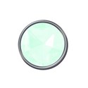green jewel in silver ring