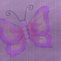 pink butterfly lilac denim layering paper