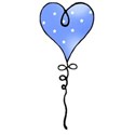 blue heart balloon