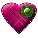 purple green  heart