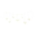 white heart bunting