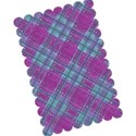 purple blue tartan layering paper