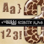 Giraffe Alphabet by Mikki