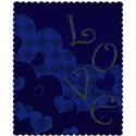 blue love tartan layering paper