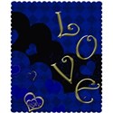 blue love layering paper