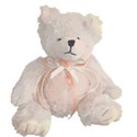 white and apricot teddy bear