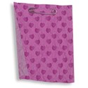 purple heart textured curled layering paper