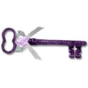 lilac bow key