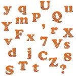 Orange Alphabets