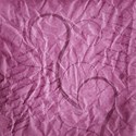 pink crinkled paper heart butterfly