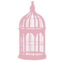 pink bird cage