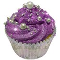 lilac cupcake