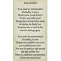 your ancestors poem paper