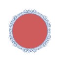 frame glitter blue circle