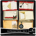 4x6 Recipe Cards - Set 3