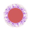 violet and pink circle frame