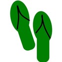 Flip Flops - Green