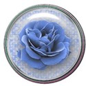 blue rose button
