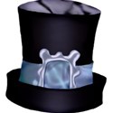 blue ribbon hat