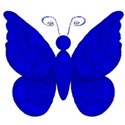 bright blue butterfly