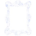 flower frame blue